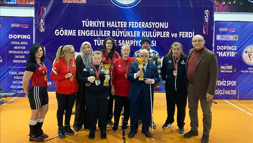 Türkiye Görme Engelliler Halter Şampiyonası, Ankara'da yapıldı