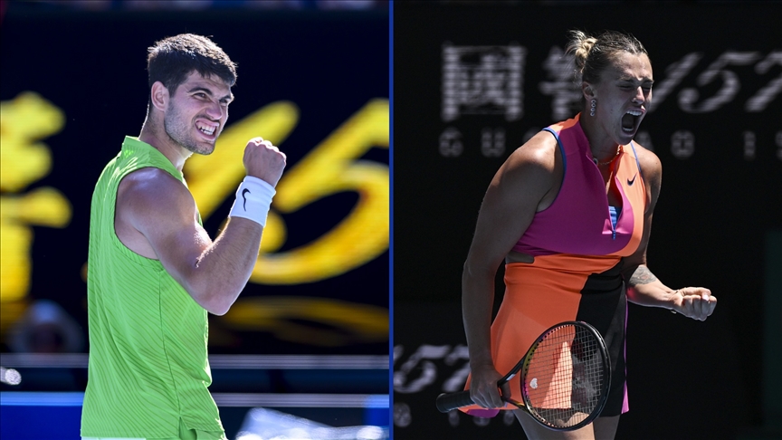 Avustralya Açık'ta Alcaraz ve Sabalenka çeyrek finale yükseldi