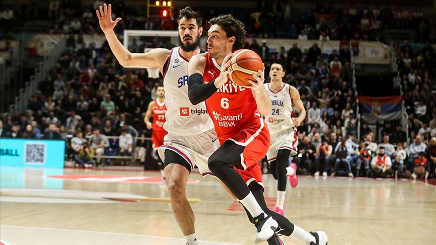 A Milli Basketbol Takımı, 2027 Dünya Kupası Avrupa Elemeleri'nde Sırbistan'ı yenerek 3'te 3 yaptı