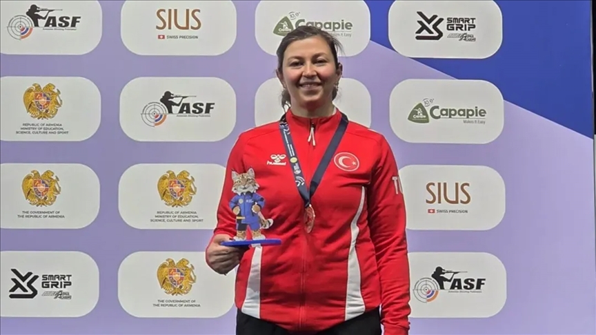 Milli atıcı Elif Duygu Eren, Avrupa üçüncüsü oldu