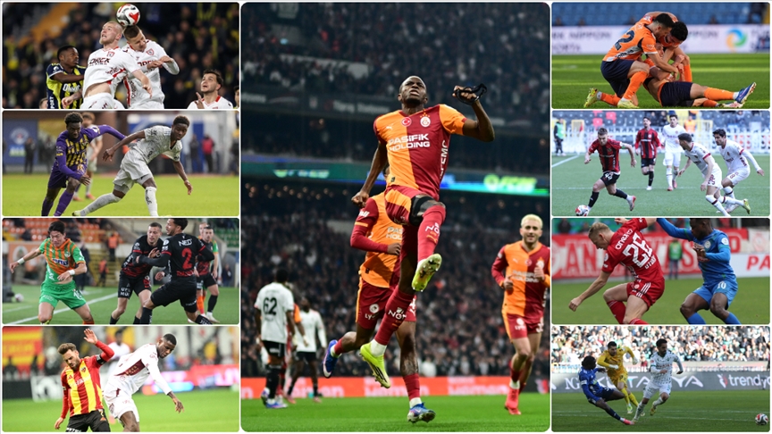 Süper Lig'de 25. haftada Galatasaray, derbide Beşiktaş'ı yenerek liderliğini sürdürdü