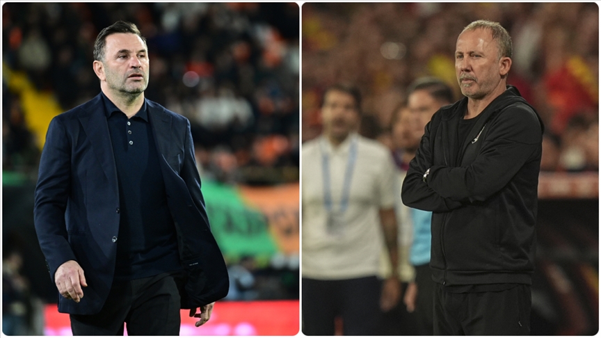Sergen Yalçın ve Okan Buruk'un derbi