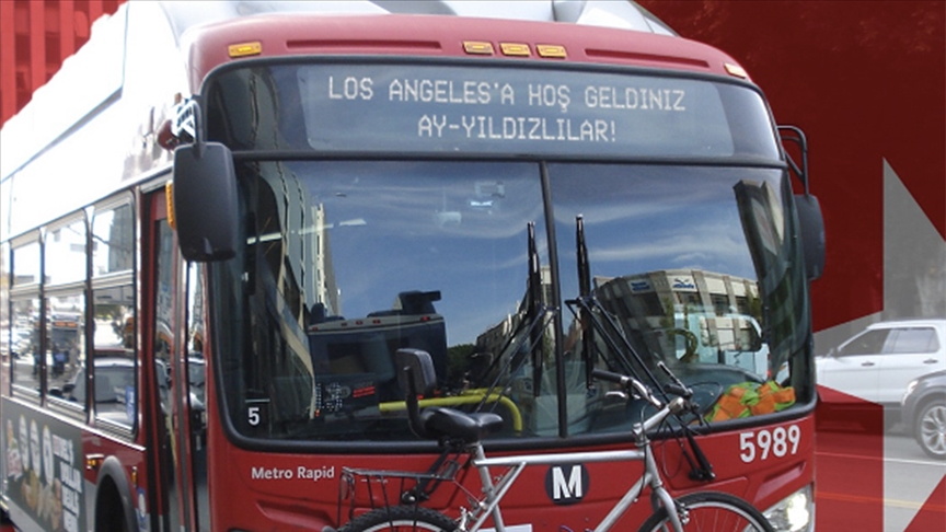 Los Angeles'ta otobüslere