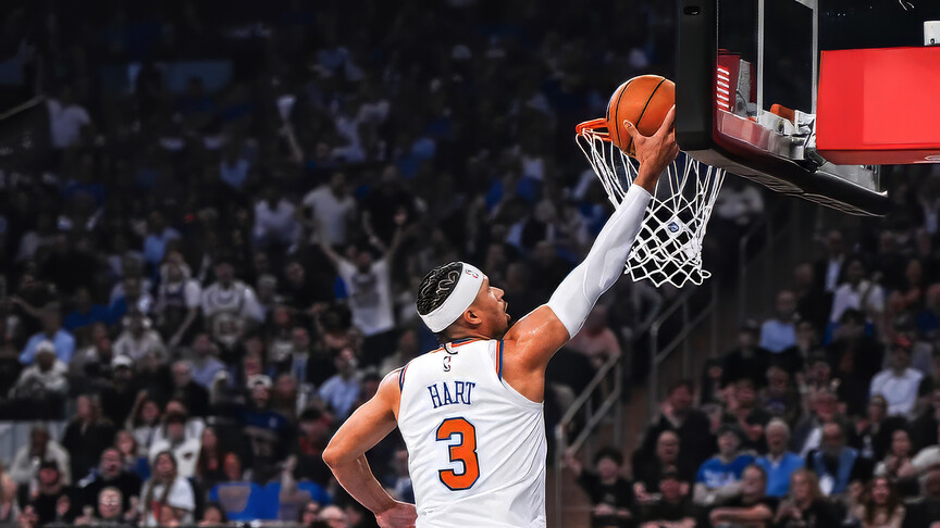 NBA'de Knicks, 22 sayıdan dönerek konferans finaline galibiyetle başladı