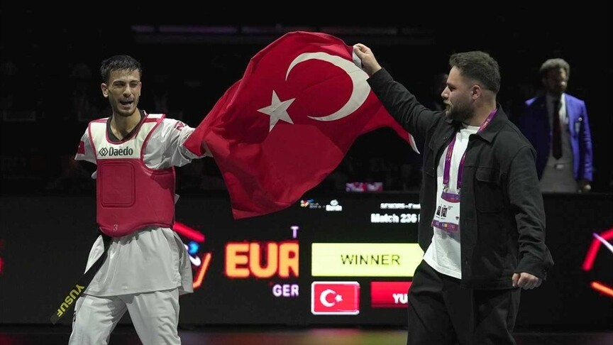 Milli sporcu Yusuf Yünaçtı Avrupa Para Tekvando Şampiyonası'nda altın madalya kazandı