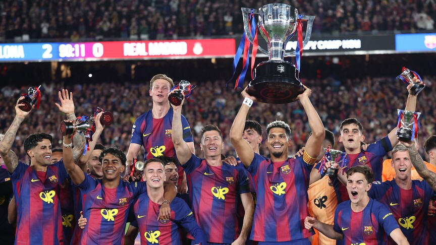 Avrupa'nın 5 büyük liginde şampiyonluğunu ilan eden üçüncü takım Barcelona oldu