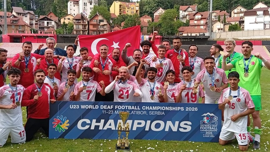 23 Yaş Altı İşitme Engelliler Futbol Milli Takımı, dünya şampiyonu oldu