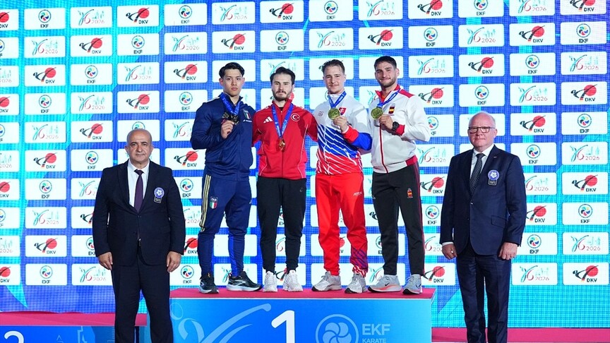 Avrupa Karate Şampiyonası'nda Enes Özdemir altın madalya kazandı