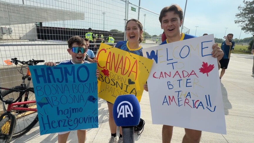 Toronto'ya Dünya Kupası atmosferi Bosna Hersek taraftarlarıyla geldi