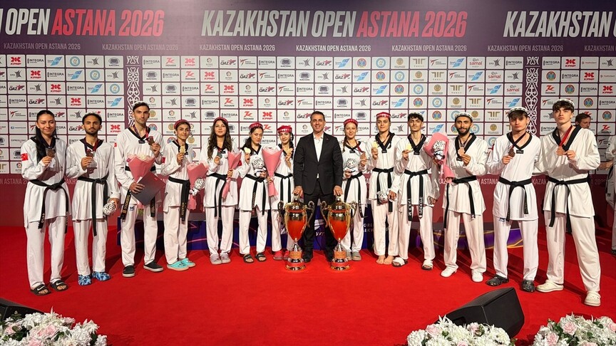 Milli tekvandocular, Kazakistan Açık'ta 14 madalya kazandı