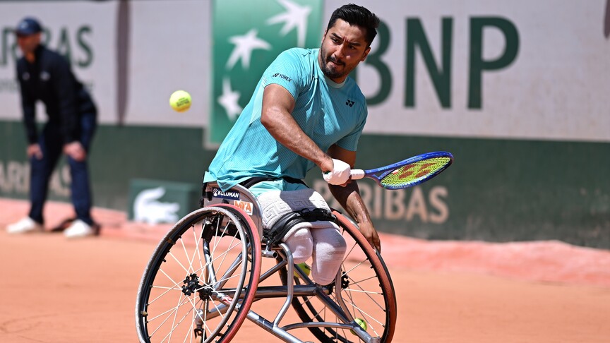 Para tenisçi Ahmet Kaplan, Fransa Açık'ta adını finale yazdırdı