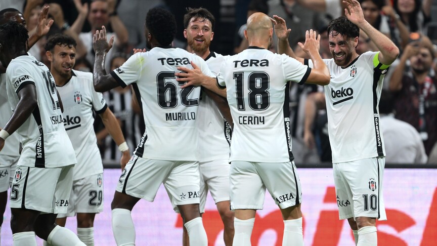 Beşiktaş, Avrupa Ligi'nde tek golle tur avantajını kaptı