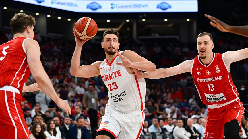 A Milli Erkek Basketbol Takımı, İsviçre'yi 95-72 mağlup etti