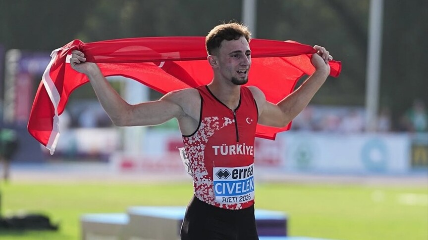 Milli atlet Yunus Emre Civelek, Avrupa'da Türkiye rekoru kırarak şampiyon oldu