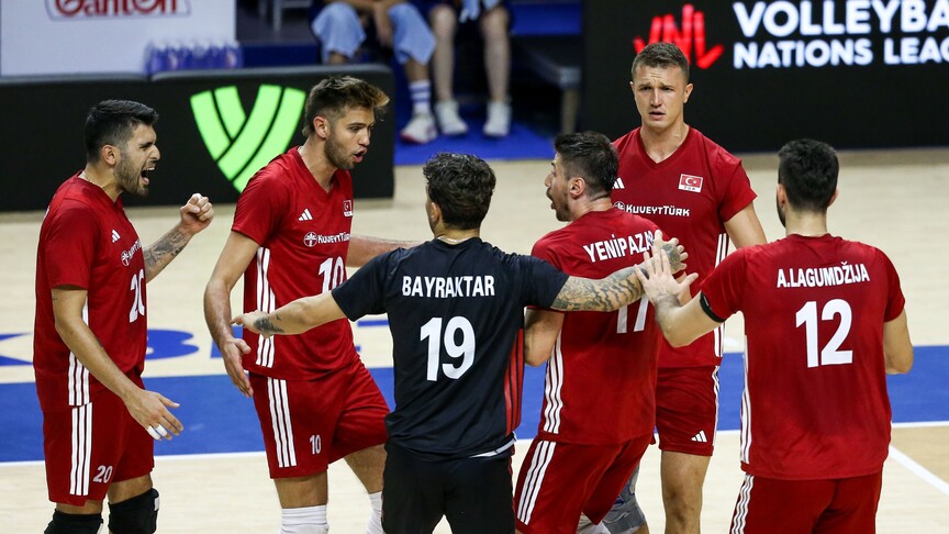 Türkiye, FIVB Erkekler Milletler Ligi'nde Ukrayna'yı mağlup etti