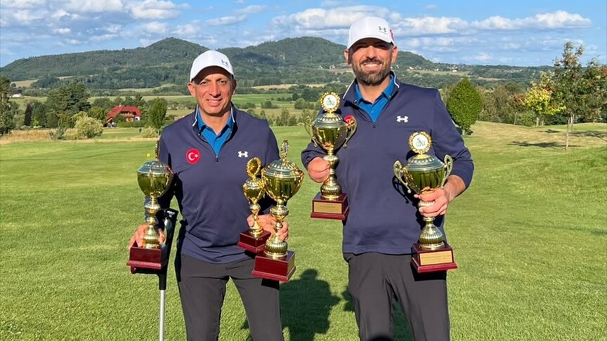 Milli para golfçüler, Çekya'daki turnuvada 4 kupa kazandı
