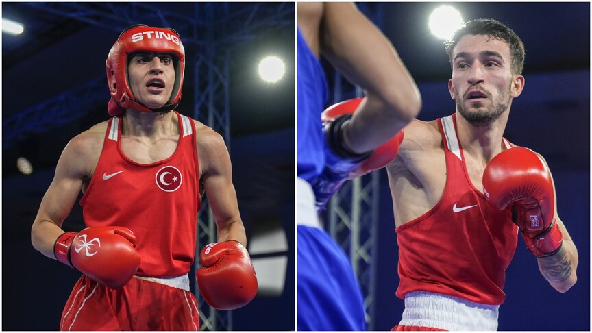 Milli boksörler Gizem Özer ve Semih Gümüş Avrupa Şampiyonası'nda bronz madalya kazandı