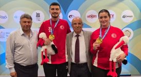 Milli atıcılar Şimal Yılmaz ile Fahrettincan Er, 23 yaş altında Avrupa şampiyonu oldu
