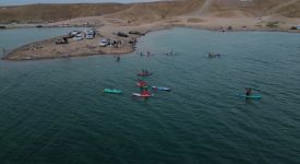 Kerküklü sporseverlerin yeni tutkusu: Kürek sörfü
