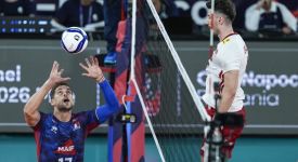 A Milli Erkek Voleybol Takımı, Fransa'ya 3-0 mağlup oldu