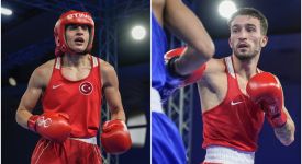 Milli boksörler Gizem Özer ve Semih Gümüş Avrupa Şampiyonası'nda bronz madalya kazandı