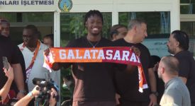 El Chadaille Bitshiabu, Galatasaray için İstanbul'a geldi