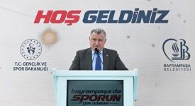 Gençlik ve Spor Bakanı Osman Aşkın Bak, Bayrampaşa'da temel atma törenine katıldı