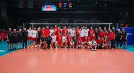 A Milli Erkek Voleybol Takımı, hazırlık maçında Danimarka'yı yendi