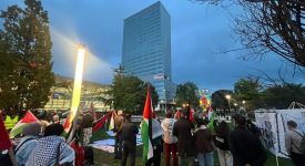İsrail, Avusturya-İsrail maçı öncesi Linz kentinde protesto edildi