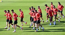A Milli Futbol Takımı, İtalya maçının hazırlıklarını tamamladı